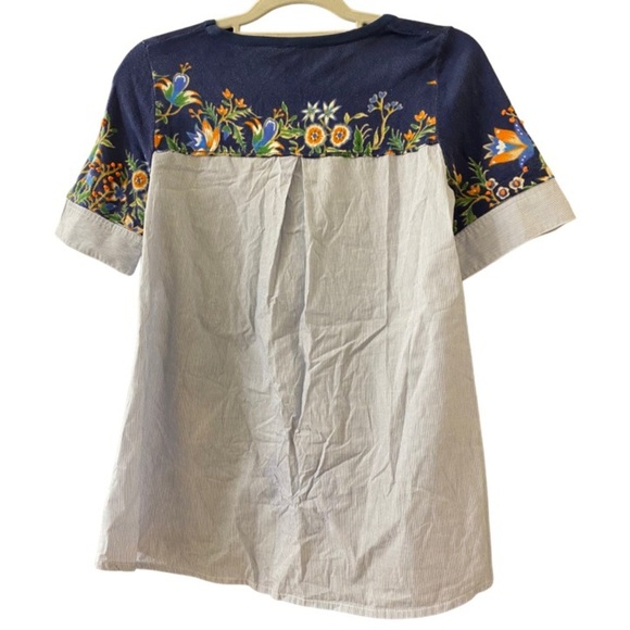 Moth Anthropologie Embroidered Oversized Floral Top (12) - Picture 2 of 7